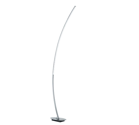 Solo Modern LED Floor Lamp - Aluminum/Black