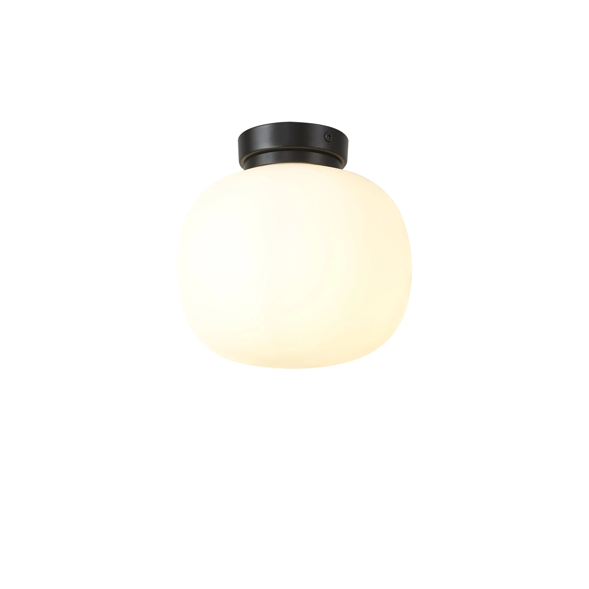 Sparta Small Oval Ball Flush Fitting - Satin Gold/Matt Black - Image 3