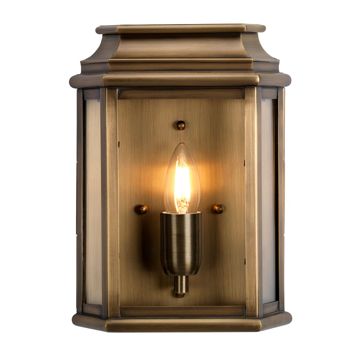 St Martins Medium/Large Wall Lantern - Aged Brass/Polished Nickel/Verdigris Finish