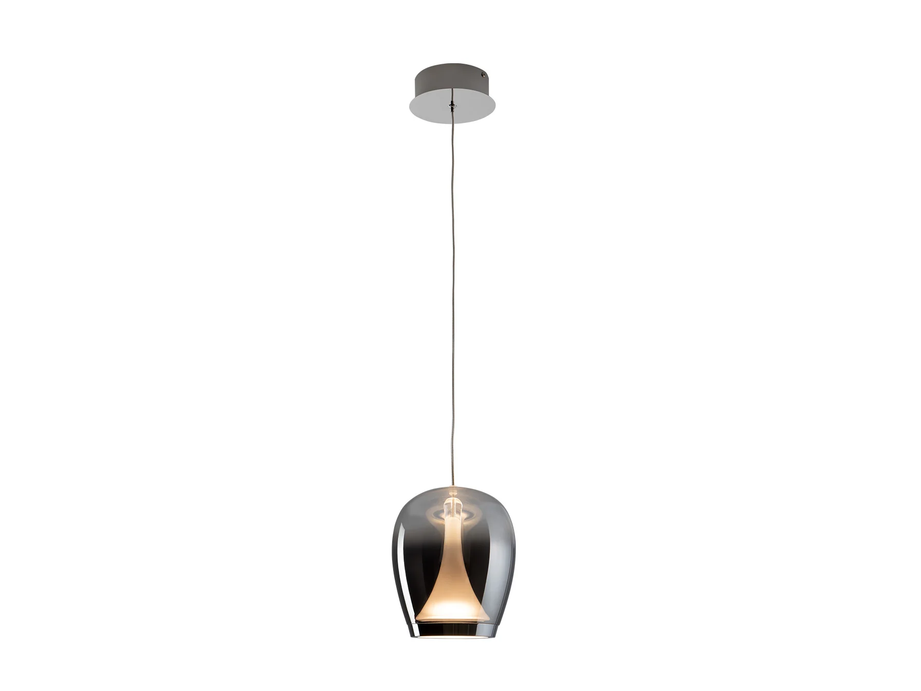 Suspiro Pendant Light- Chrome Smokey/ Golden Amber Finishes - Image 7