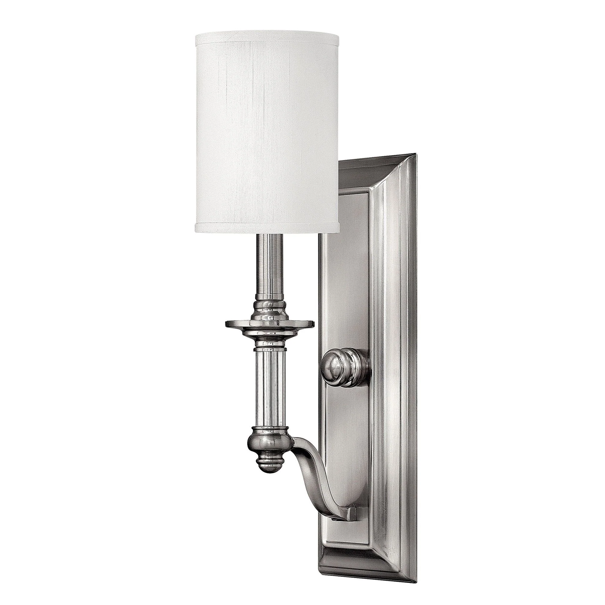 Sussex 1/2Lt Wall Light -  Brushed Nickel Finish