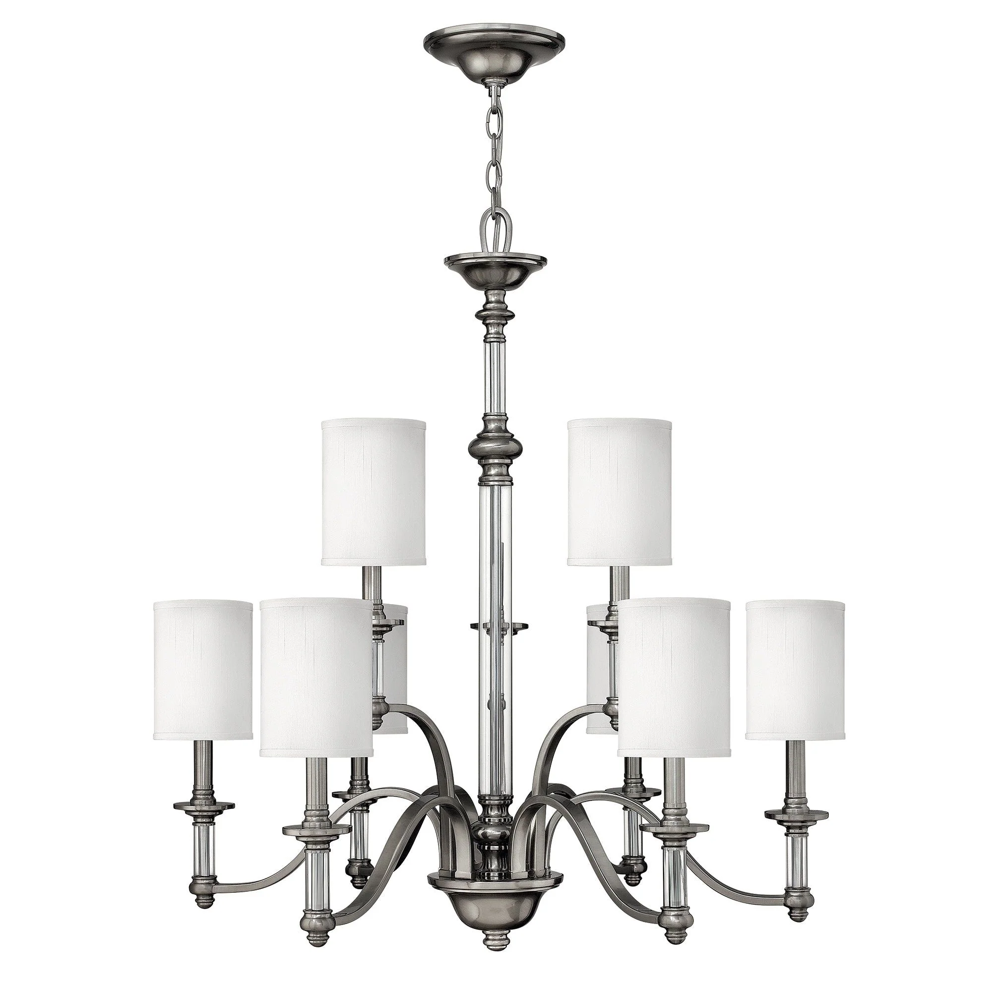 Sussex 9Lt -  Brushed Nickel Finish