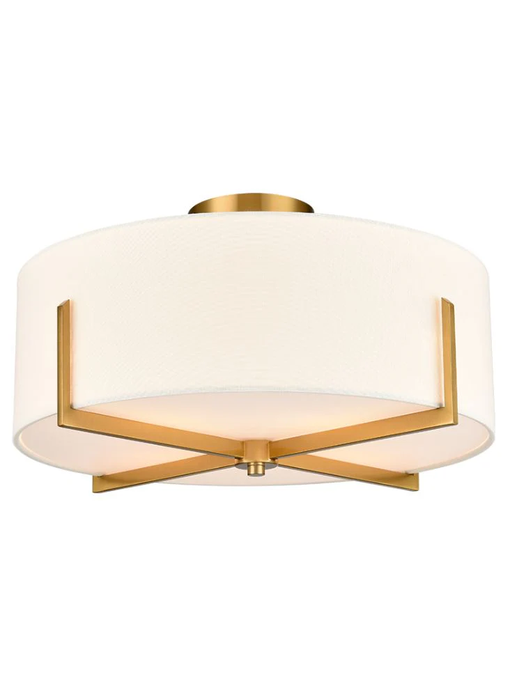 Sutton 4Lt Flush Light- Cream Finish