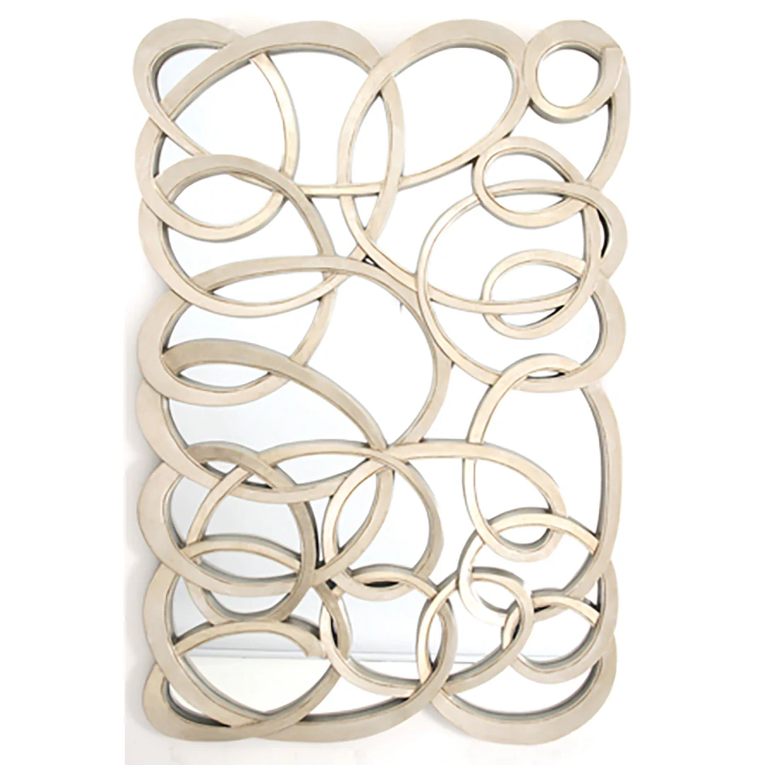 Swirl Front Mirror - Silver