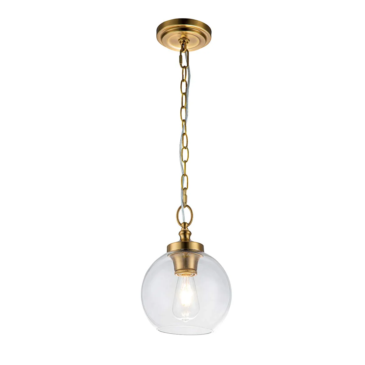 Tabby 1 Light Pendant - Various Size & Finish - Image 3