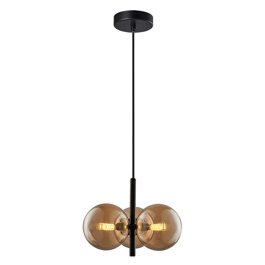 Taishan Centre Ceiling Light Black/Matt Brass