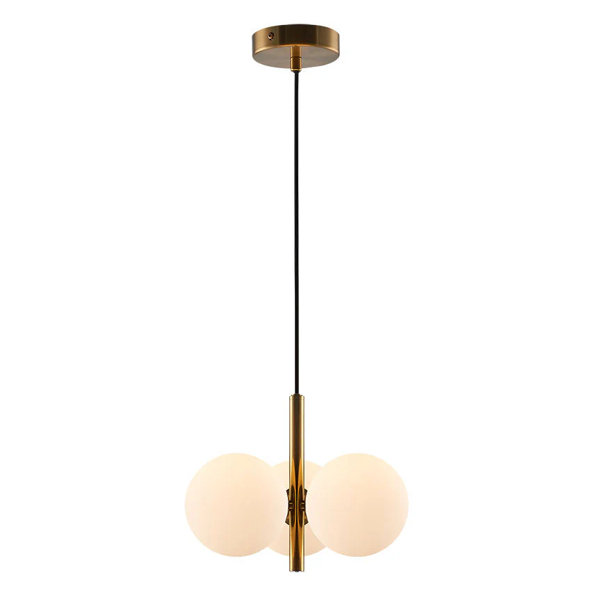 Taishan Centre Ceiling Light Black/Matt Brass - Image 2