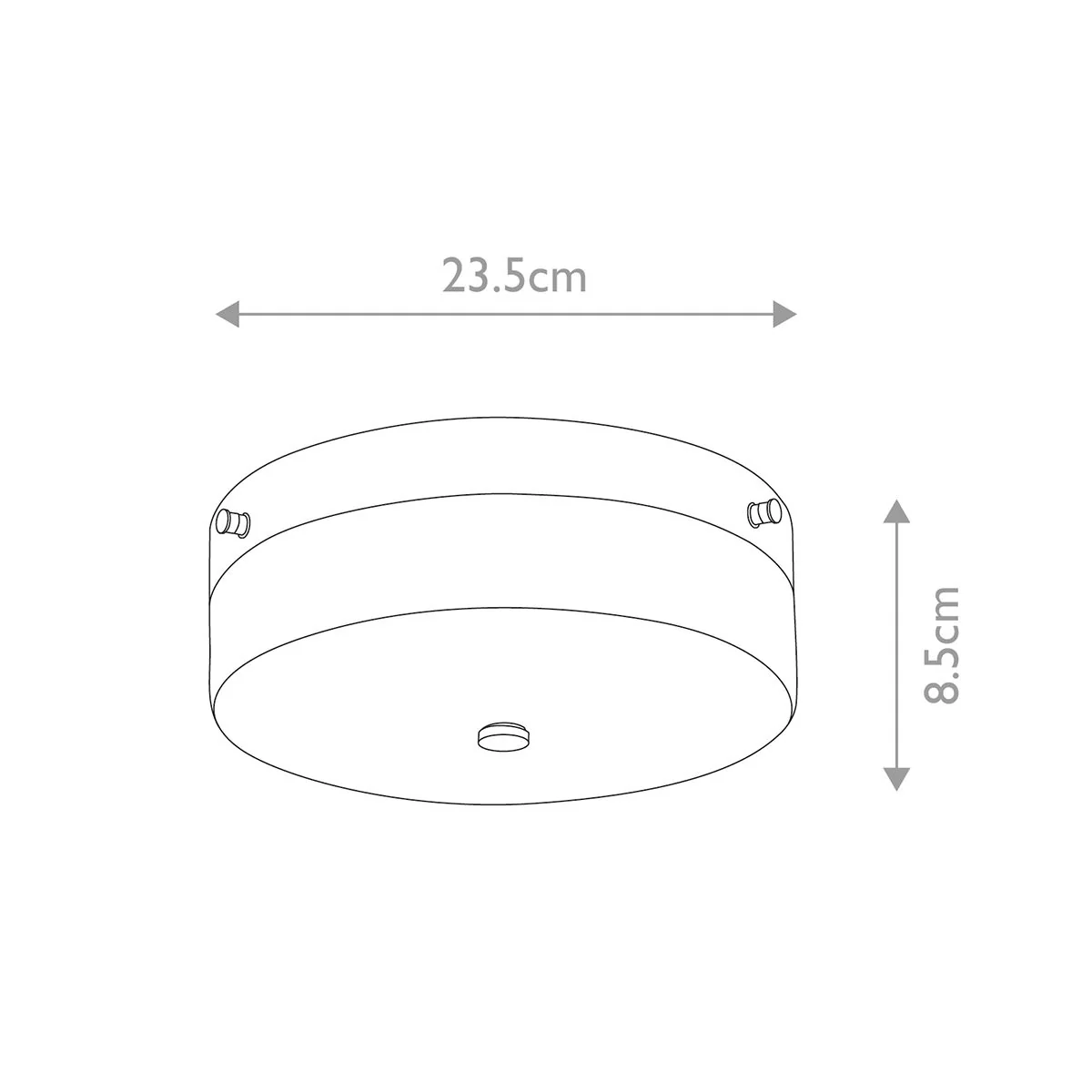 Tamar Medium/Large Flush Ceiling Light IP44 – Polished Chrome / Polished Chrome - Image 14