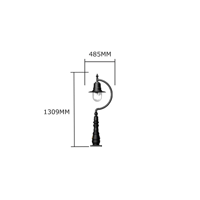 Tennyson 1Lt Teardrop Bollard - Cast Iron/Copper - Image 20