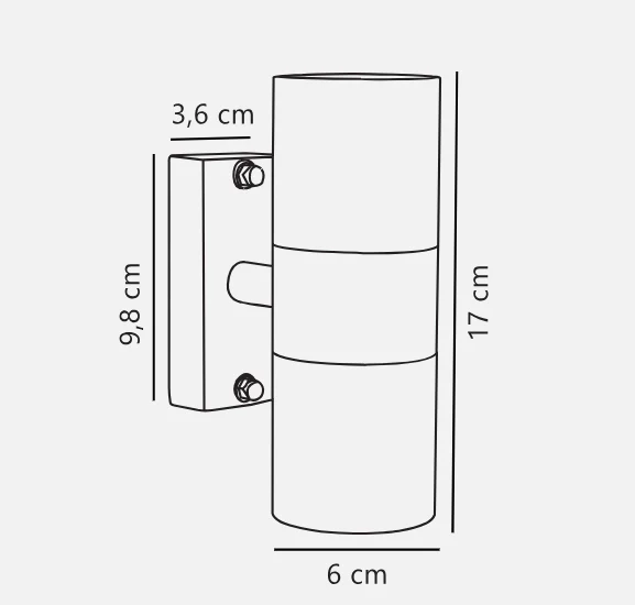 Tin Double/Single Wall light-  Copper/ Black - Image 10