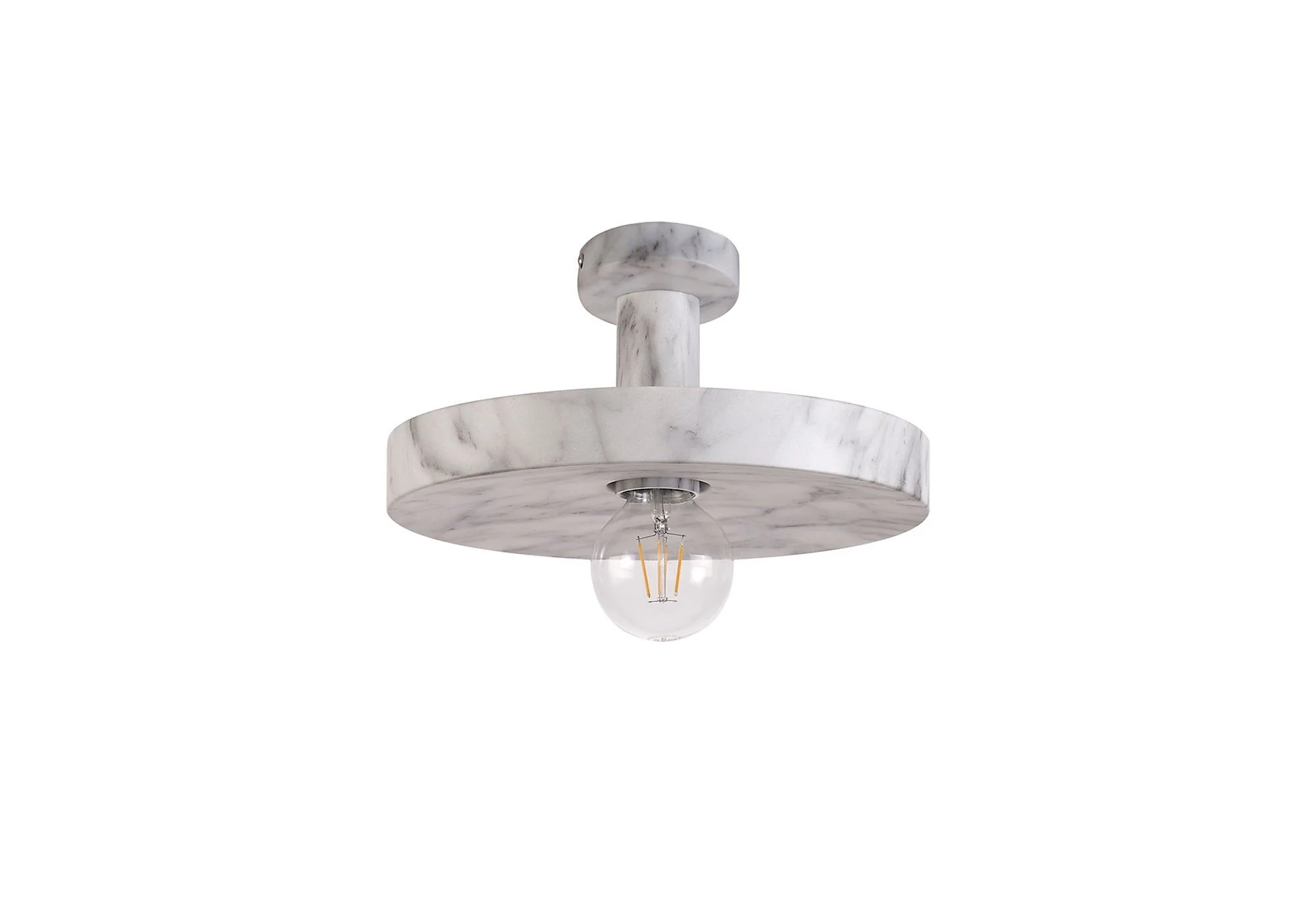 Tombser Single Pendant, 1 Light Adjustable E27, Marble Effect - Image 5