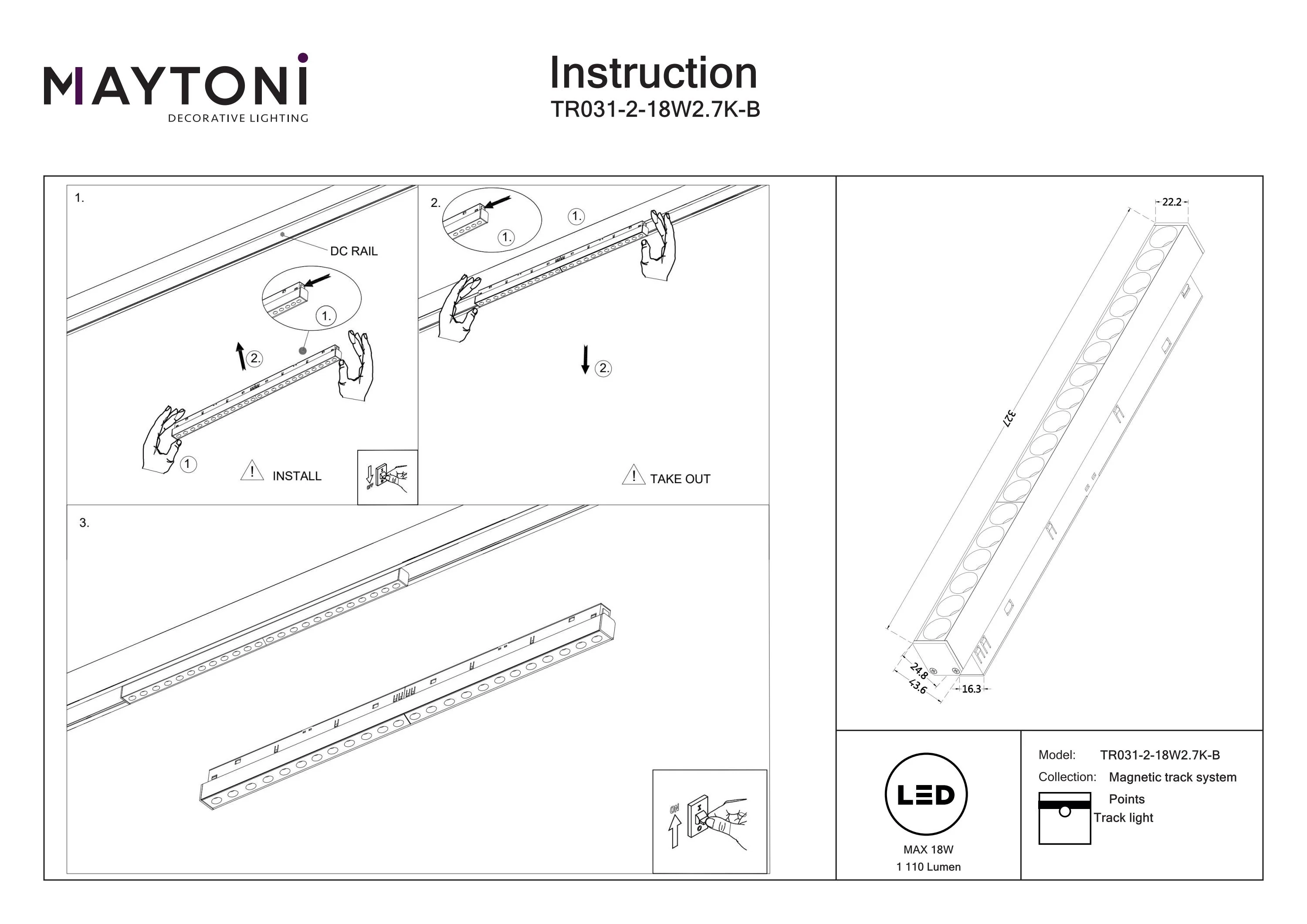Track Lighting Points Magnetic track system Exility - Image 49