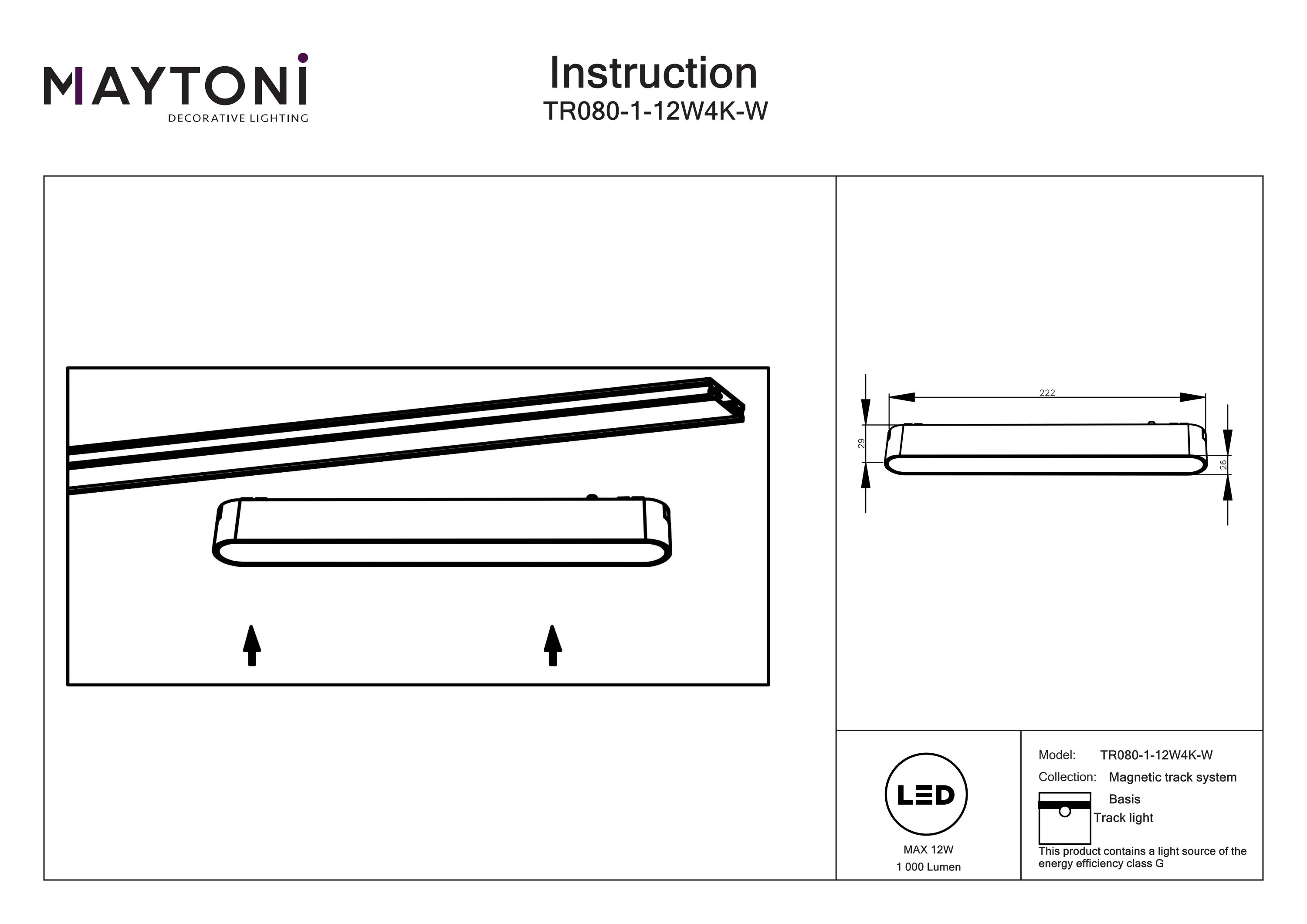 Track luminaire Basis Radity 120° - Image 55