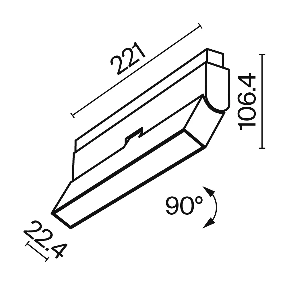 Track luminaire Basis Rot Exility 2700-6000K 12W 120° Dim Dali1 - Image 8