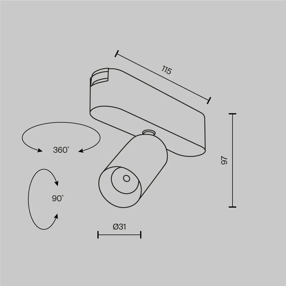 Track luminaire Focus Led Radity 36° - Image 39