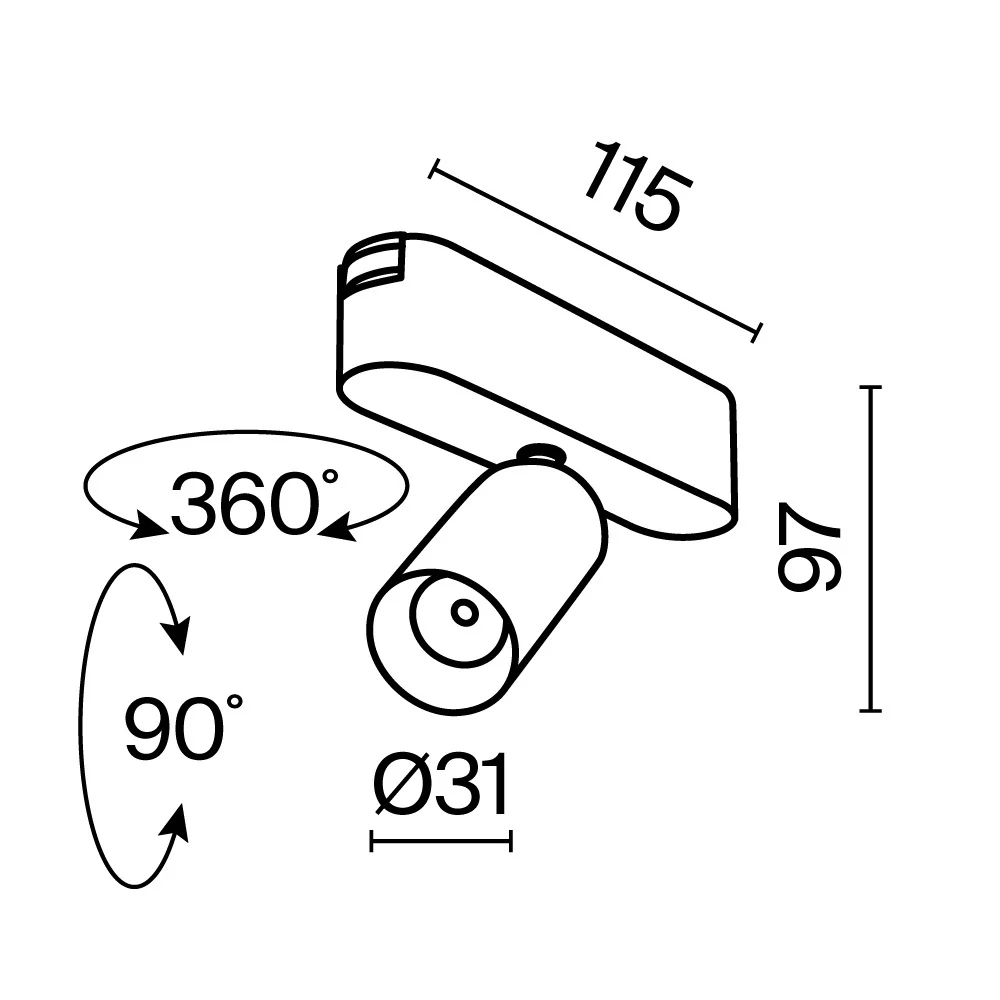 Track luminaire Focus Led Radity 36° - Image 71
