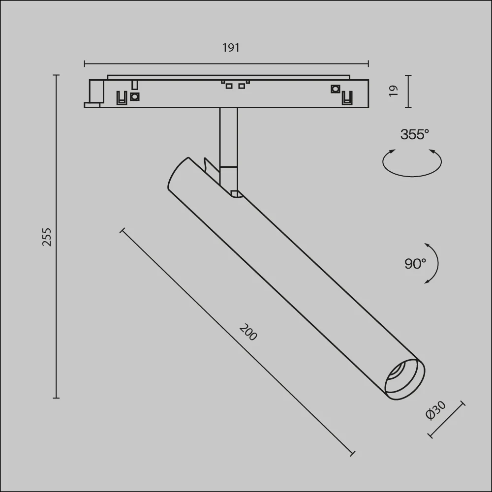 Track luminaire Focus T Exility 3000K 6W 36° - Image 8