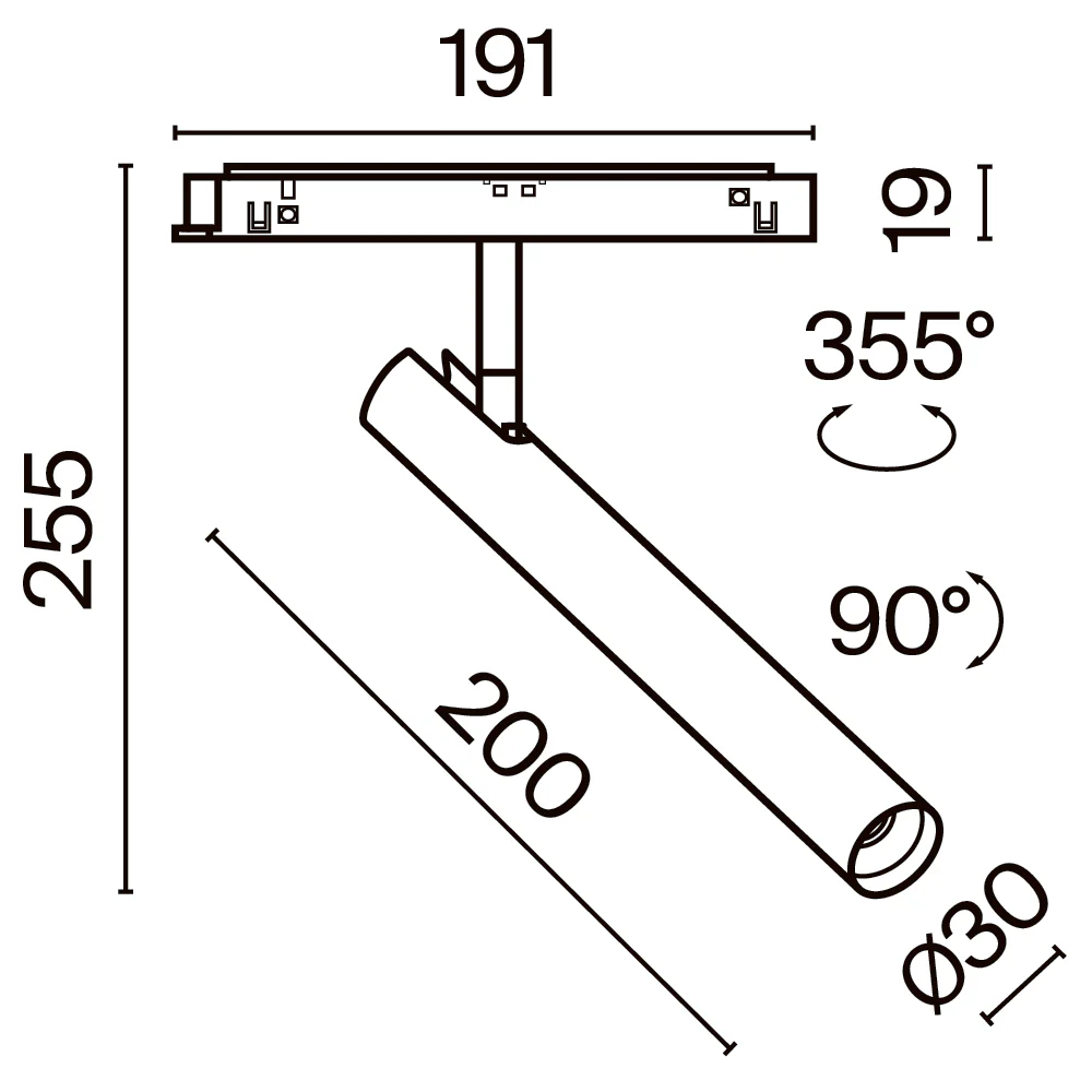 Track luminaire Focus T Exility 3000K 6W 36° - Image 9