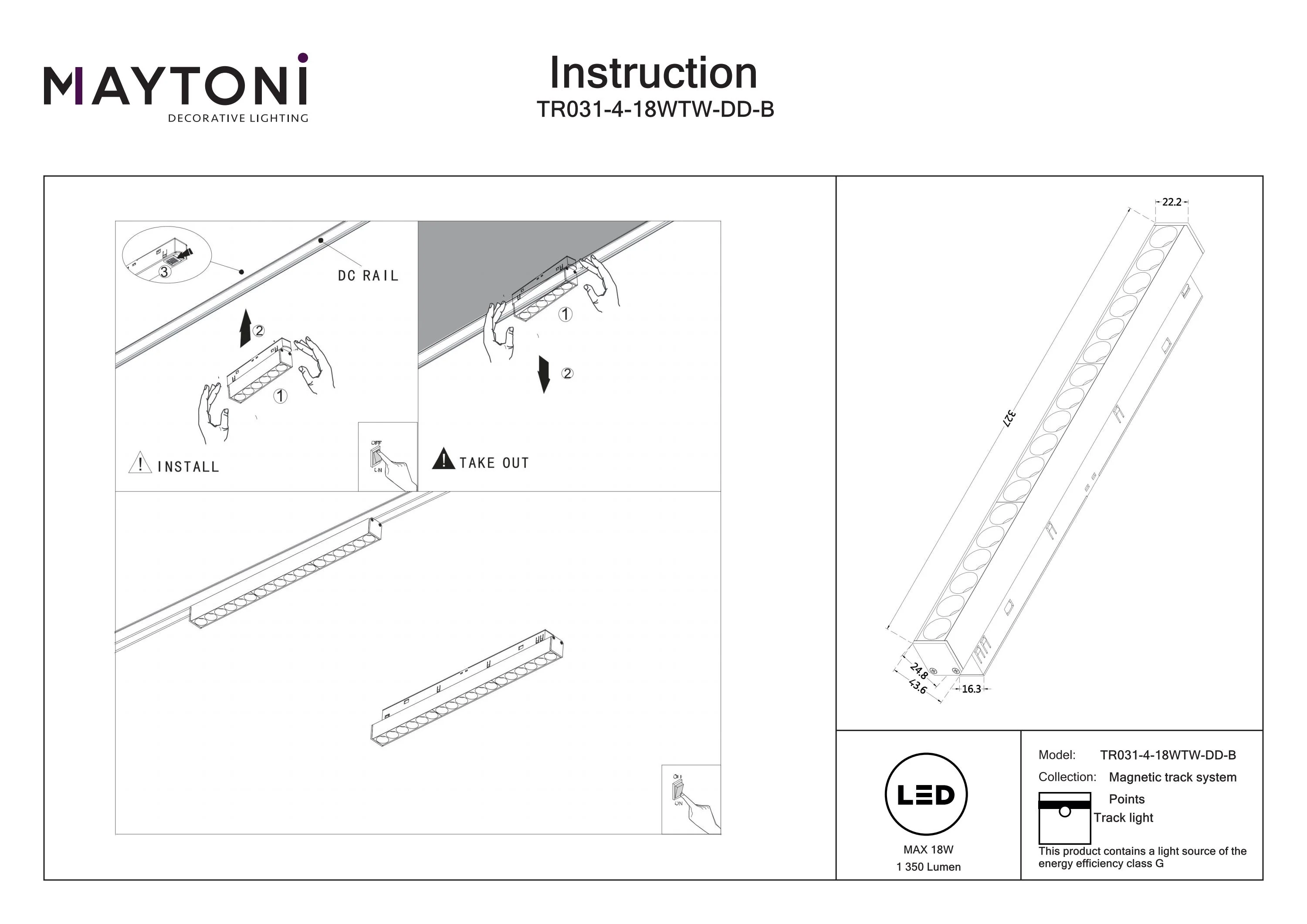 Track luminaire Points Exility 2700-6000K 36° Dim Dali1 - Image 21