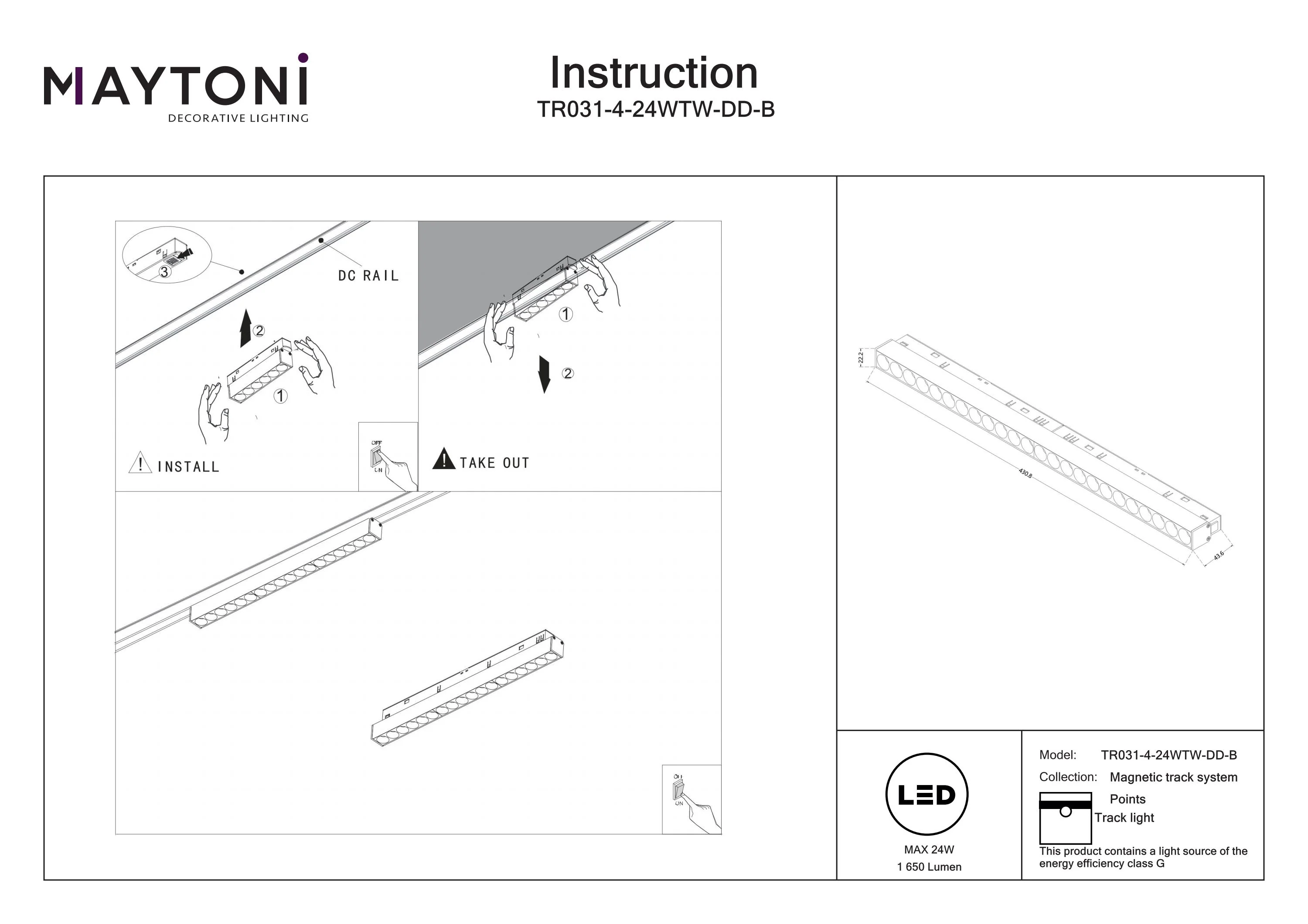 Track luminaire Points Exility 2700-6000K 36° Dim Dali1 - Image 38