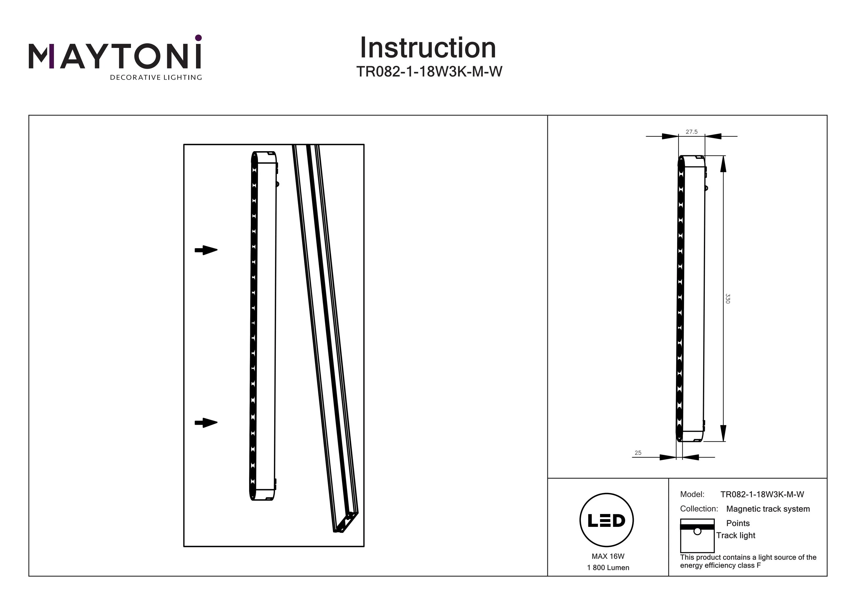 Track luminaire Points Radity 36° - Image 35