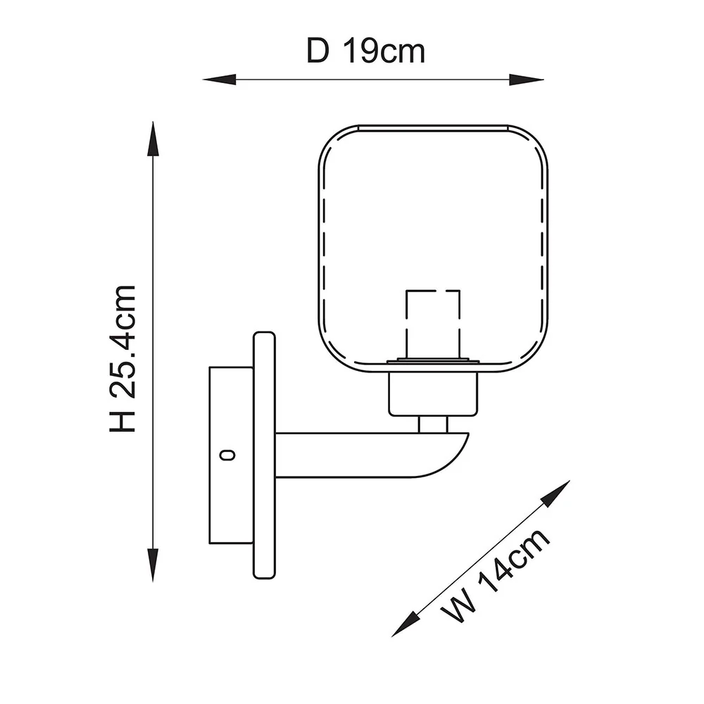 Travi Ribbed/ Clear Wall Light-  Various Base Finishes - Image 36