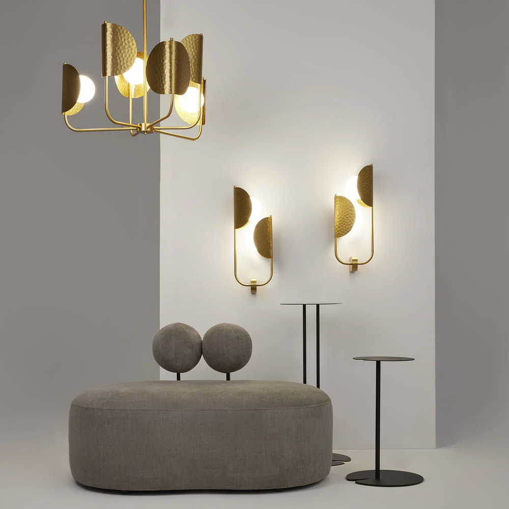 Tropic 2Lt Wall Lamp - Satin Brass - Image 4