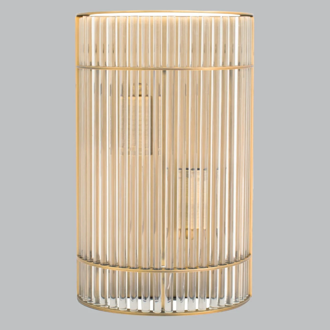 Macy Antique Nickel/Brass Wall Lamp E14 - Image 2