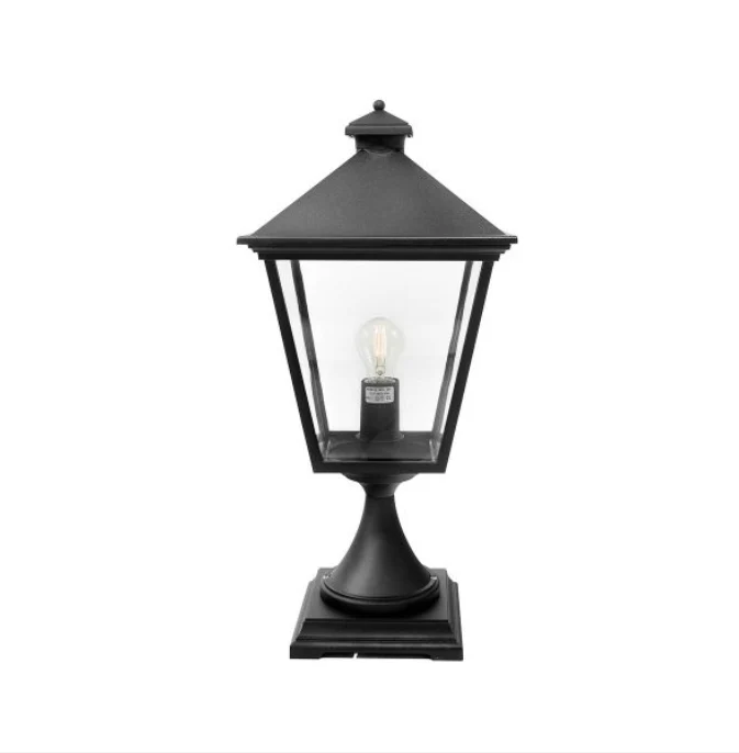 Turin 1 Light Pedestal Medium/Large– Black