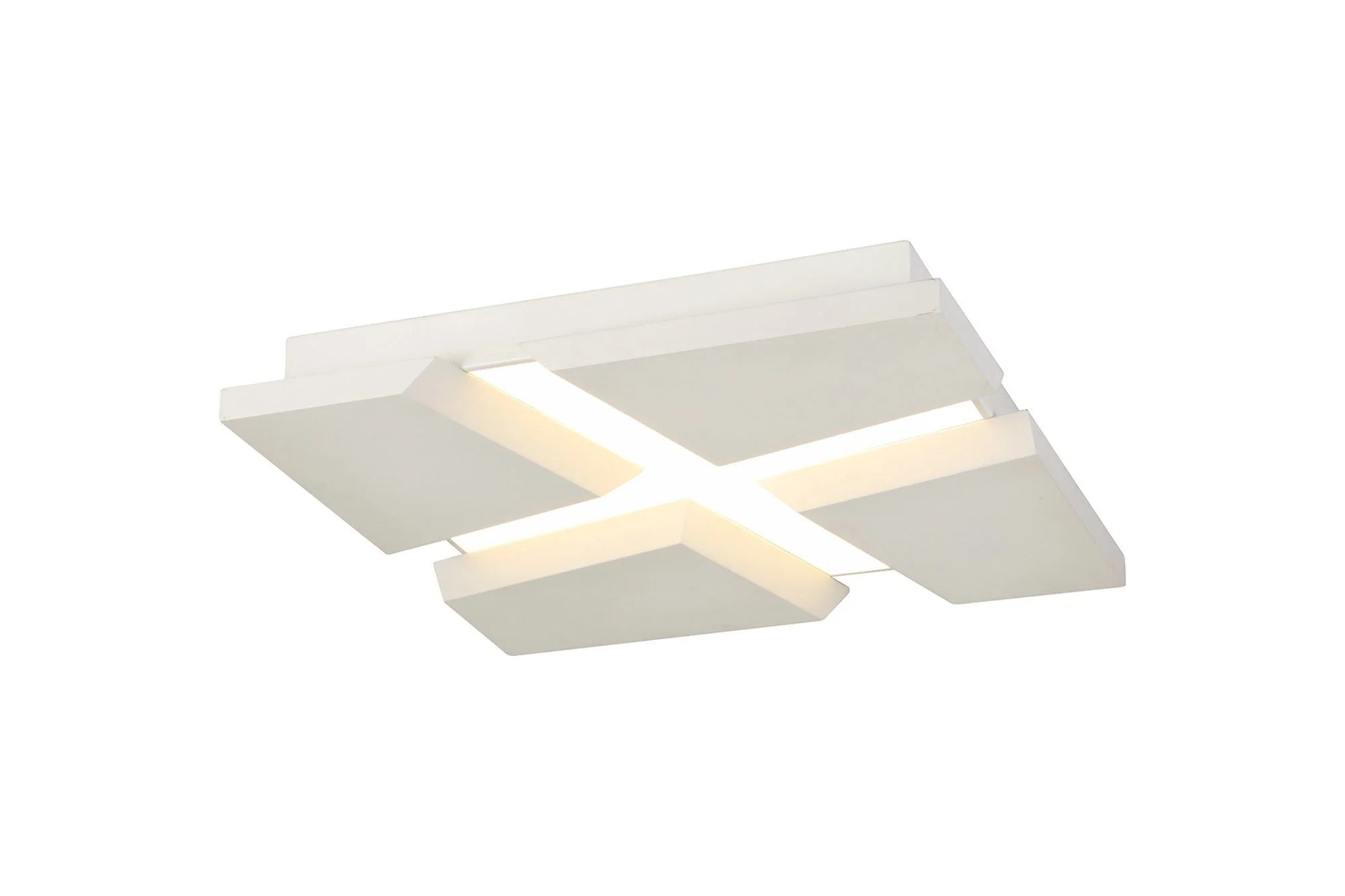 Tuscany Flush Square Square Ceiling, 1 x 50W LED, 3000K, 3500lm, Sand White, 3yrs Warranty