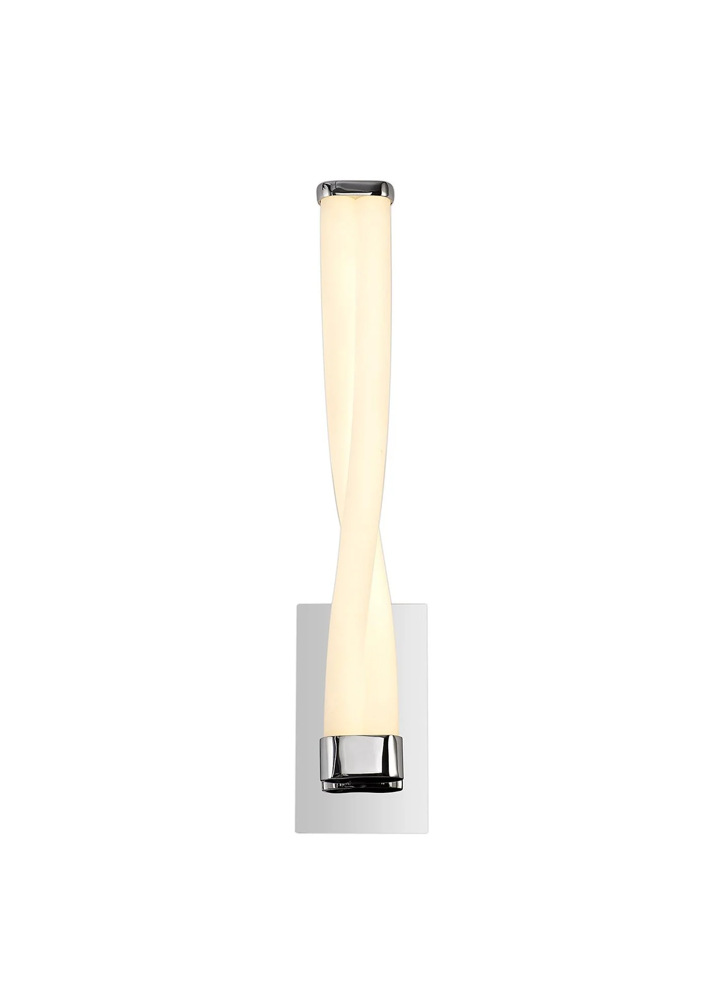 Twine Wall Lamp Small, 2 x 5W LED, 3000K, 700lm, IP44, Polished Chrome, 3yrs Warranty