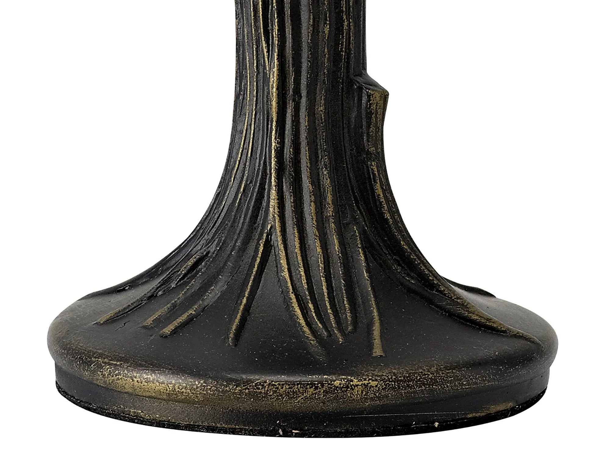 Umbria Tiffany Table Lamp, 1 x E14, Cream/Amber/Clear Crystal Shade - Image 6