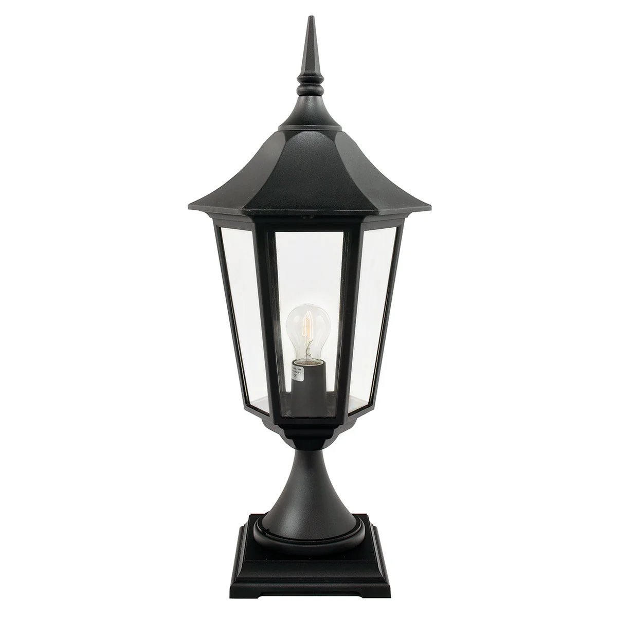 Valencia 1 Light Medium/Large Pedestal - Black Finish - Image 2