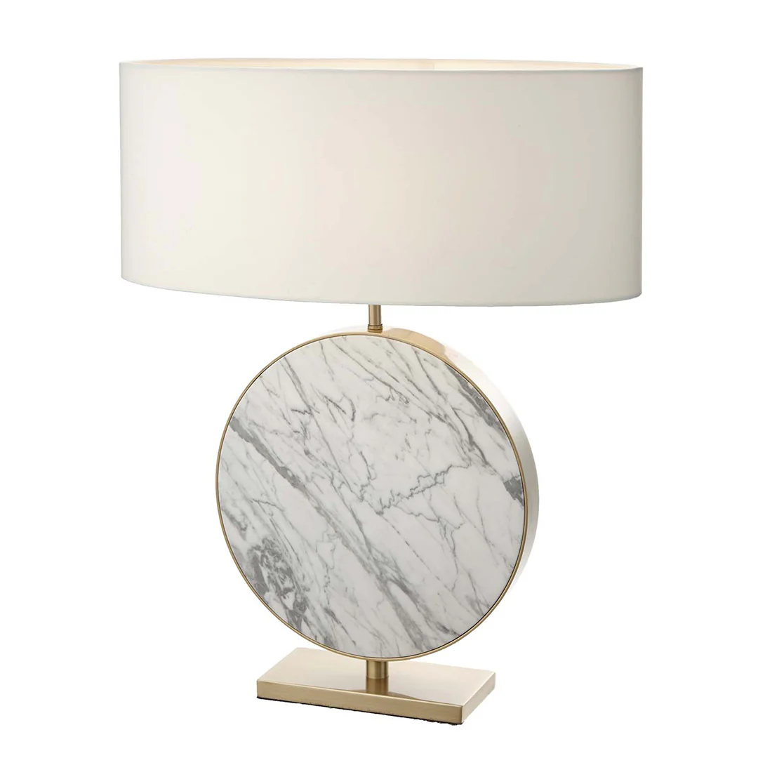 Valery Table Lamp- Brass & Marble