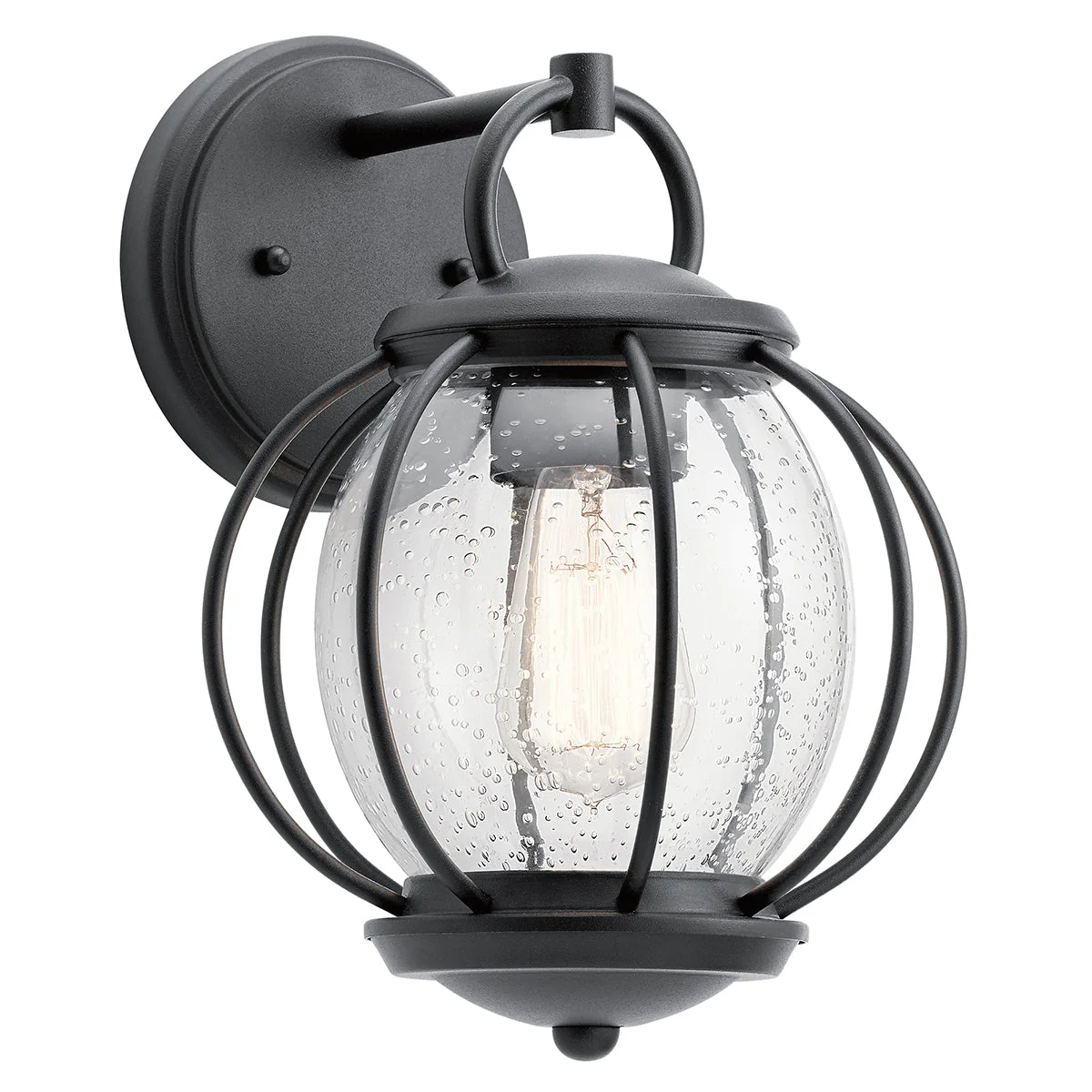 Vandalia Wall Lantern – Textured Black Finish