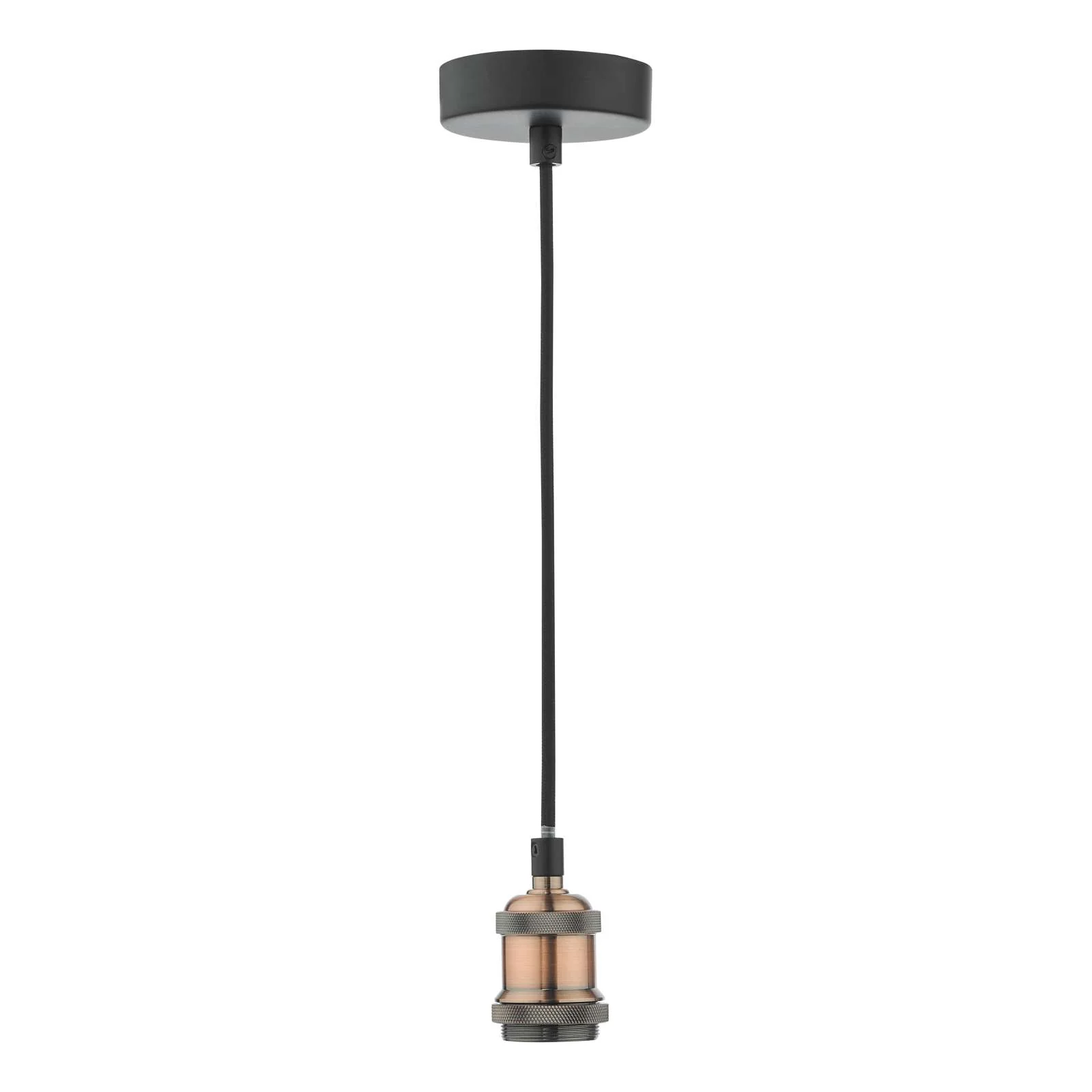 Various Colours E27/B22 Holder 1.1m Black Flex