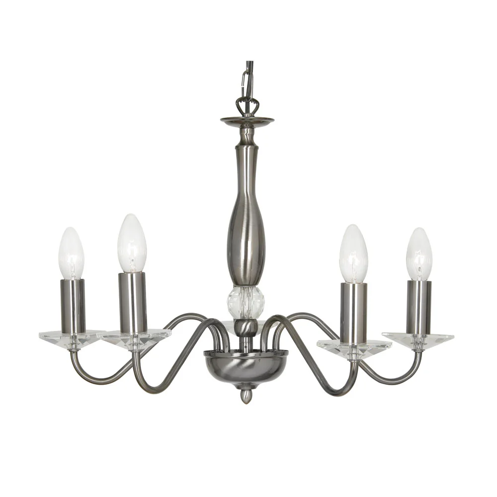 Vesta 3/5/8  Multi-Arm Pendant- Antique Brass & Silver Finishes - Image 4