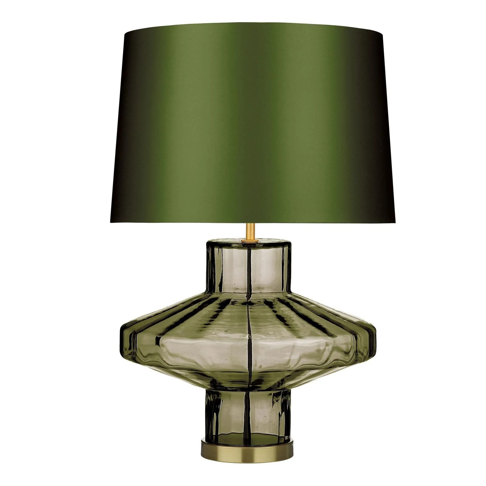 Vienna Table Lamp Tobacco Glass/ Moss Glass-  Base Only - Image 2