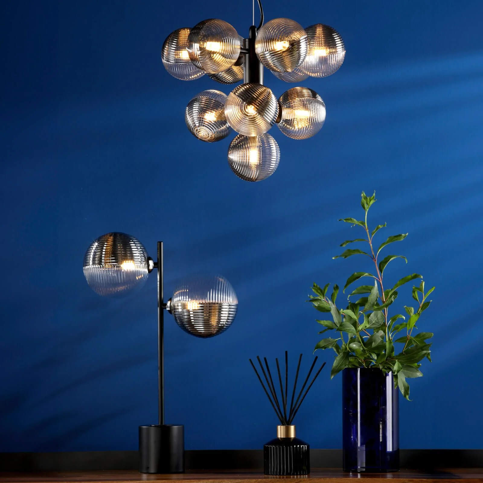Vine 10 Light Pendant, Variety of Shades - Image 12