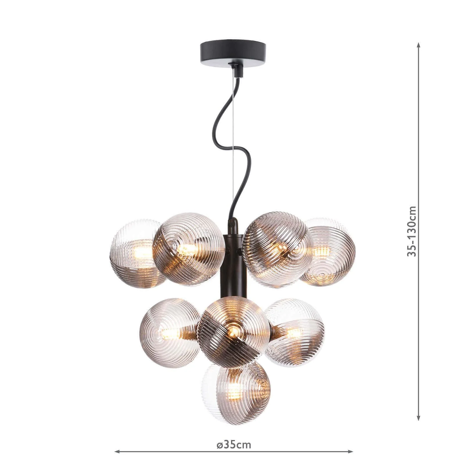 Vine 10 Light Pendant, Variety of Shades - Image 13