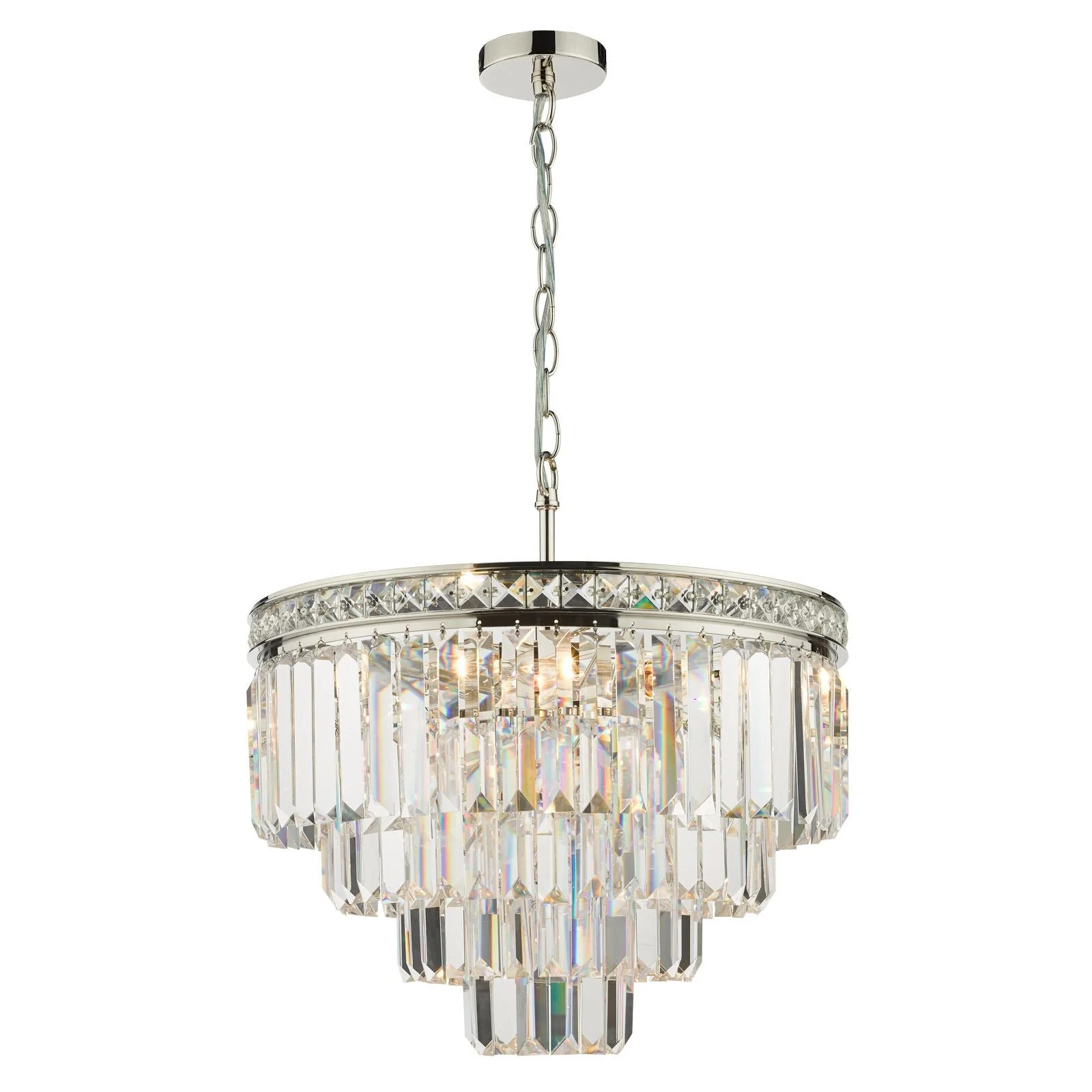 Vyana 4 Light Crystal Ceiling Light - Various Finishes - Image 21