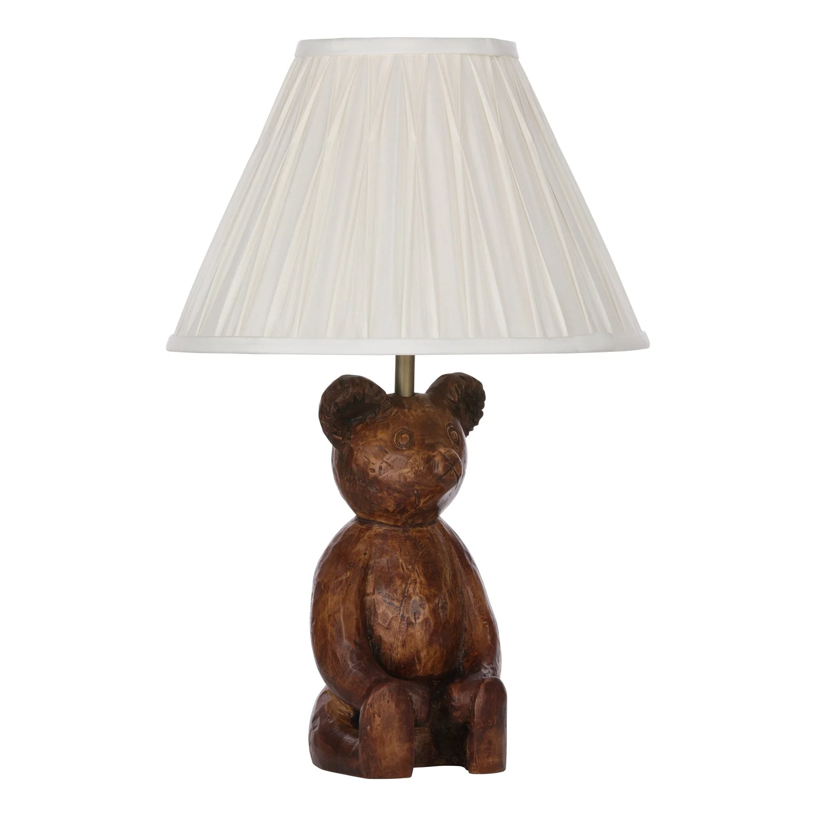 Walter Table Lamp In Wood Effect Complete With Shade B22 - Image 2