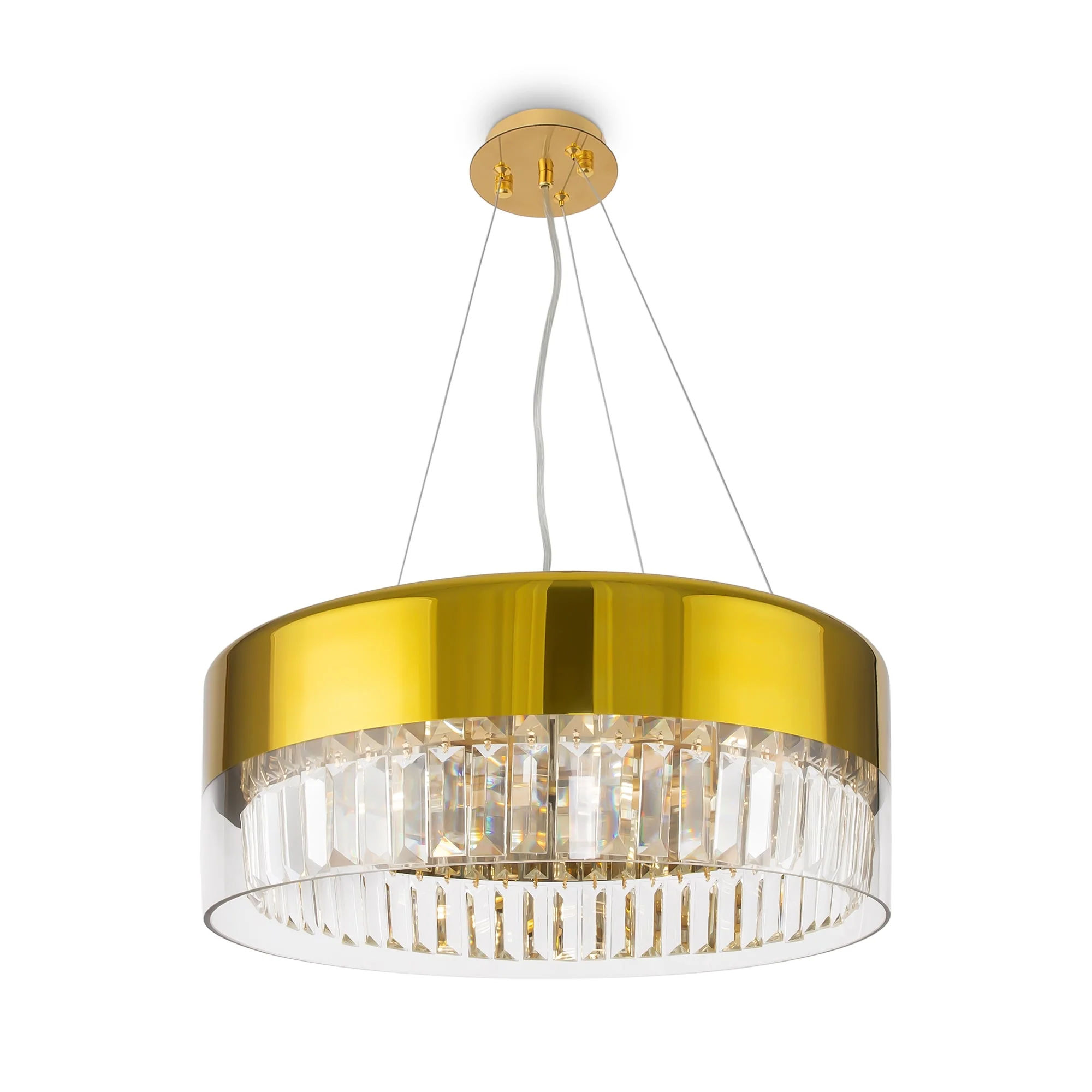 Wonderland 4/6Lt Crystal Ceiling Light - Gold Finish - Image 4