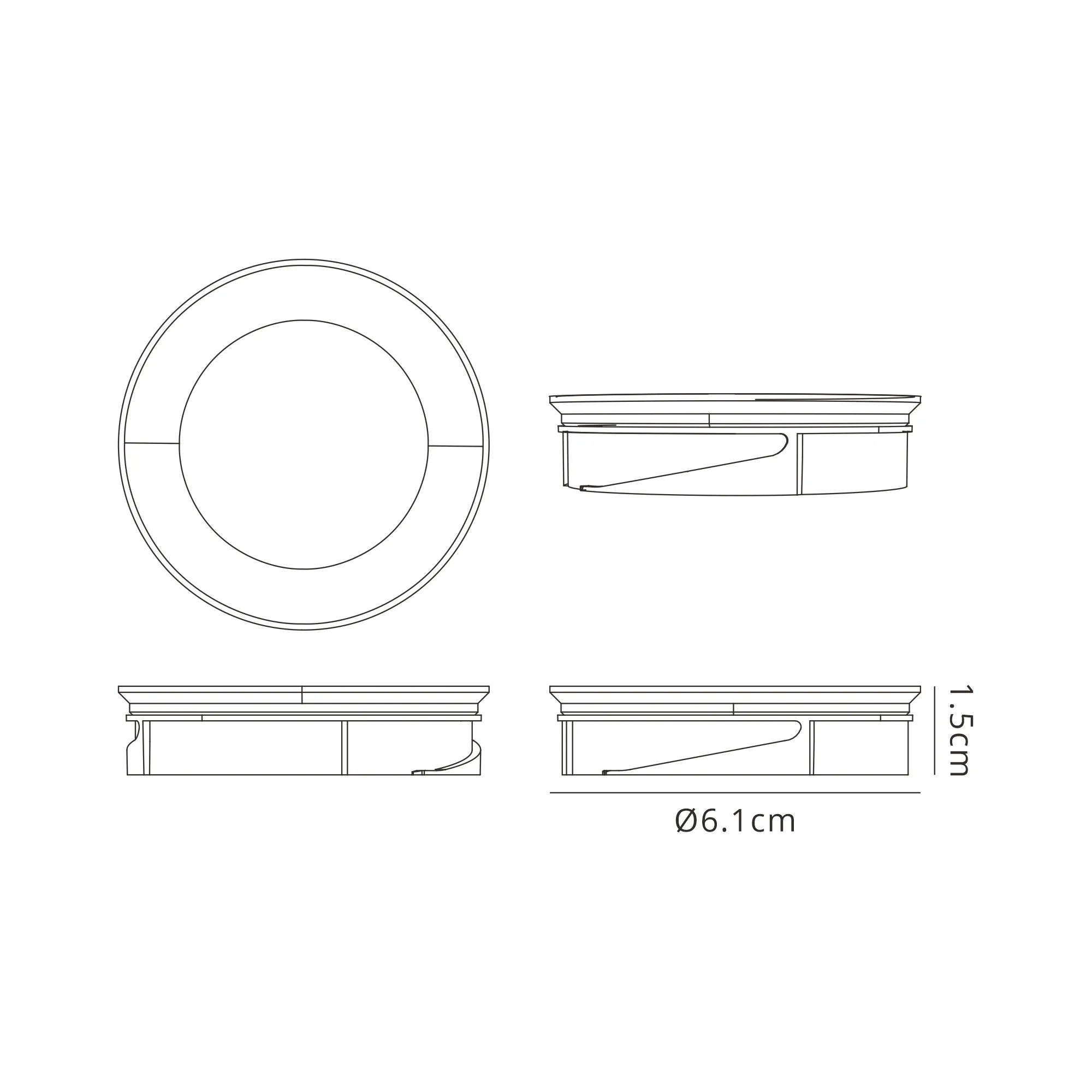 Zarya 8W IP65 Crystal Fire-Rated Downlight - Round - Image 10