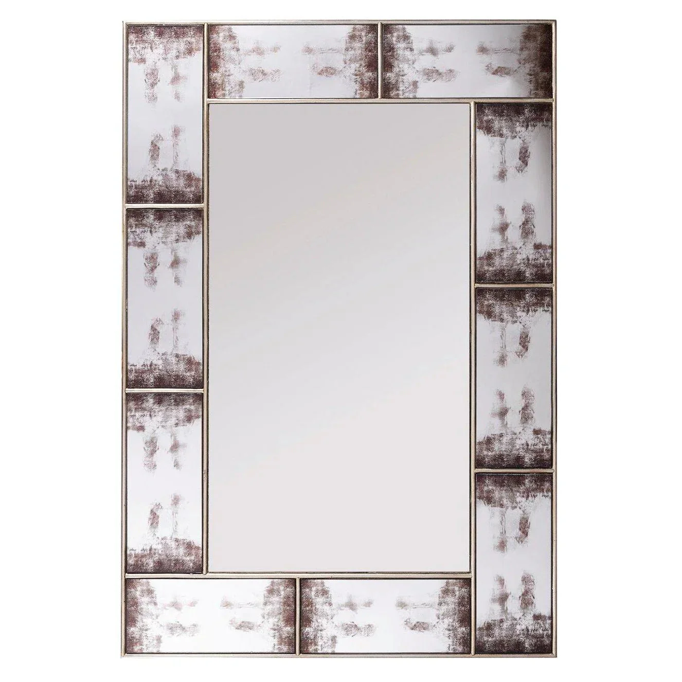 Zahra Rectangle/Round Mirror - Champagne Finish