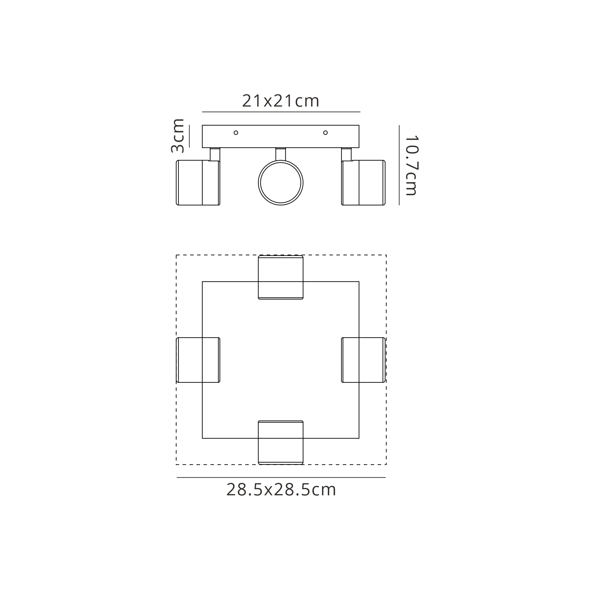 Zap 4 Light Ceiling, 4 x 5W LED, 4000K, 1700lm, IP44 - Image 20
