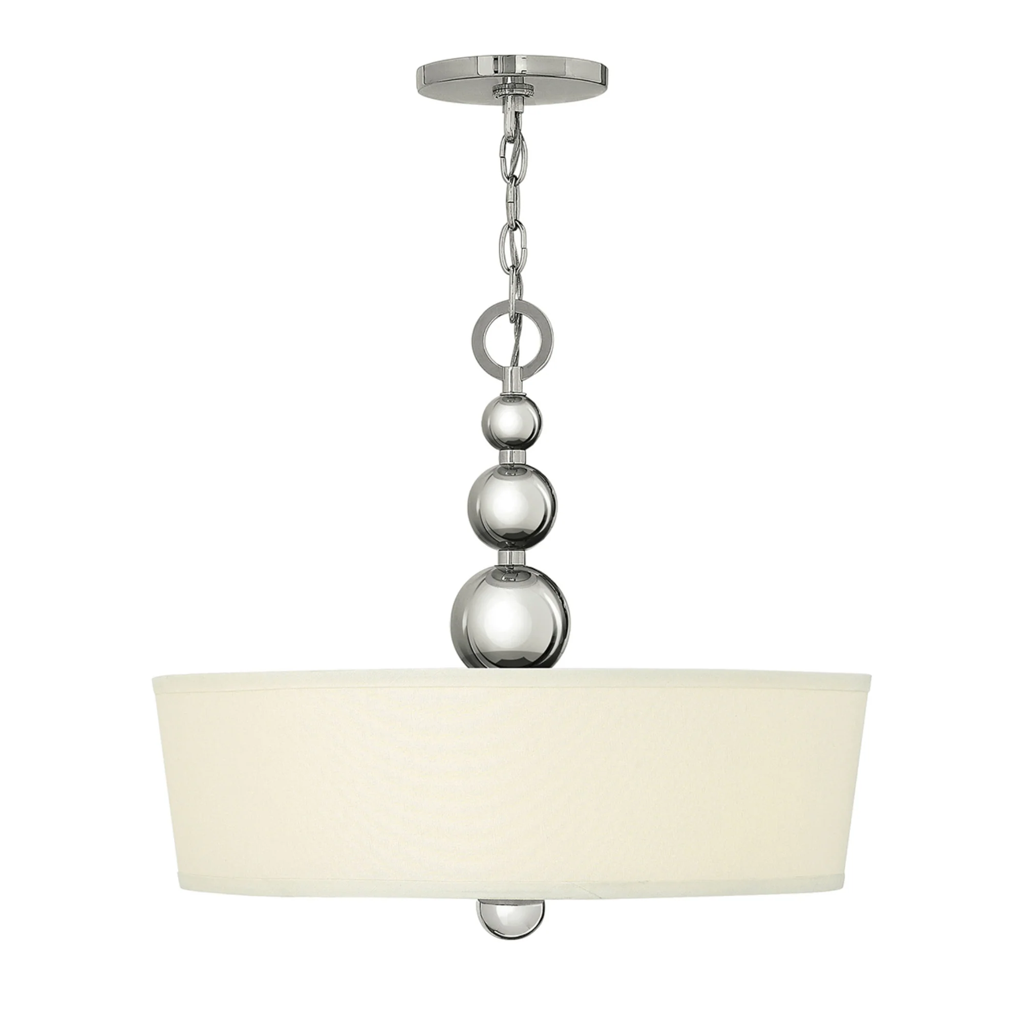 Zelda 3 Light Pendant – Polished Nickel/Vintage Brass