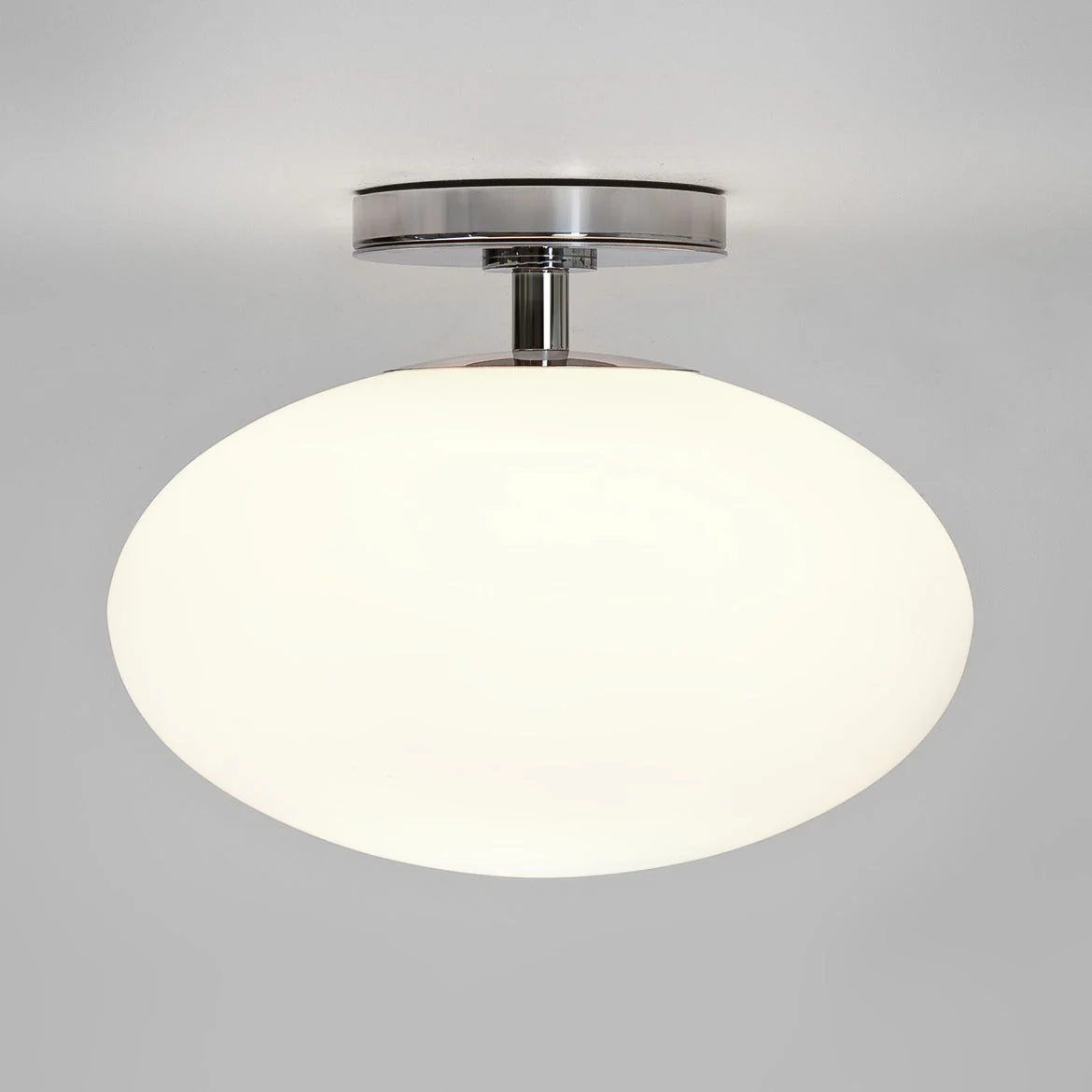 Zeppo Ceiling Light IP44 - Matt Black/Polished Chrome