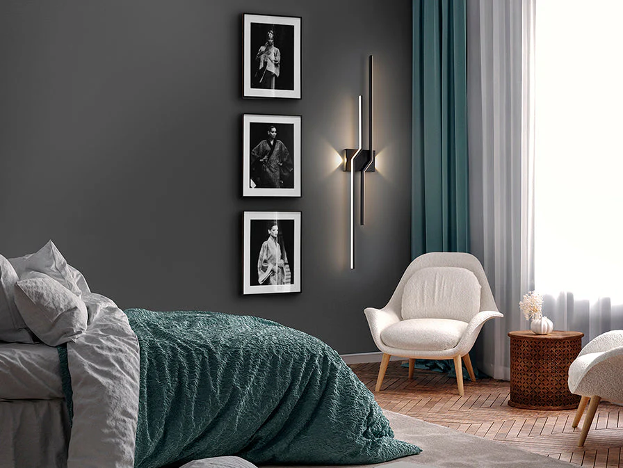 ZigZag 4Lt LED Wall Light -  Black - Image 2