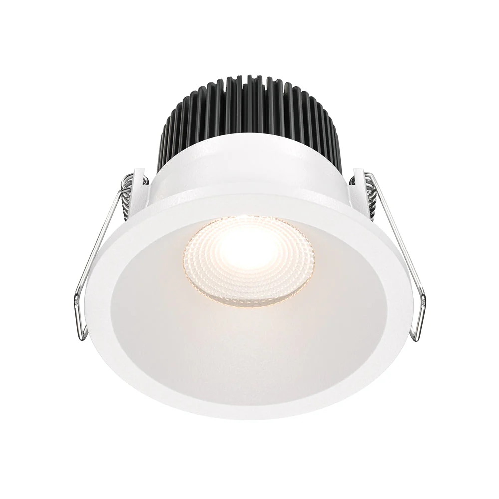 Zoom Downlight Recessed Ceiling Light - White/Black Finish